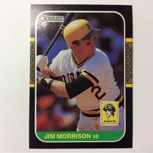 1987 Donruss - Jim Morrison #484 Pittsburgh Pirates Baseball Card NM